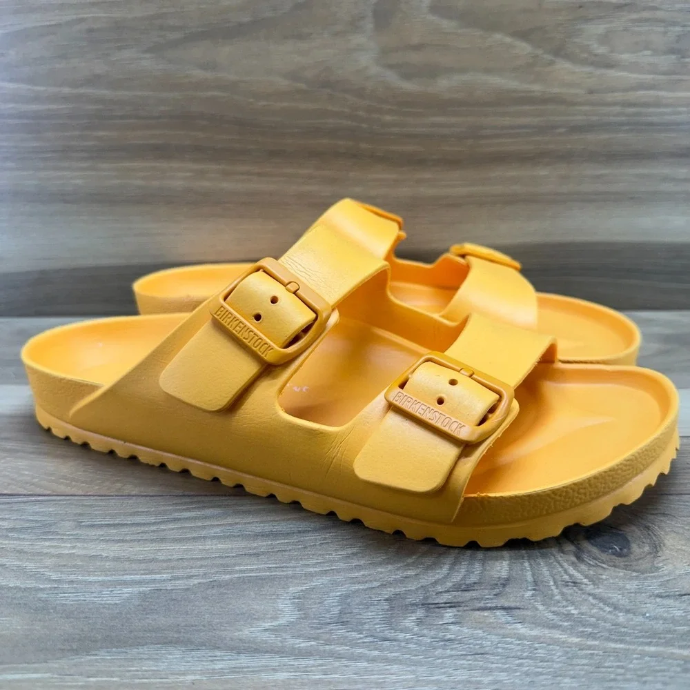 Birkenstock Arizona Eva Orange Sandals 10 W EU 41 Rubber Slide Travel Resort